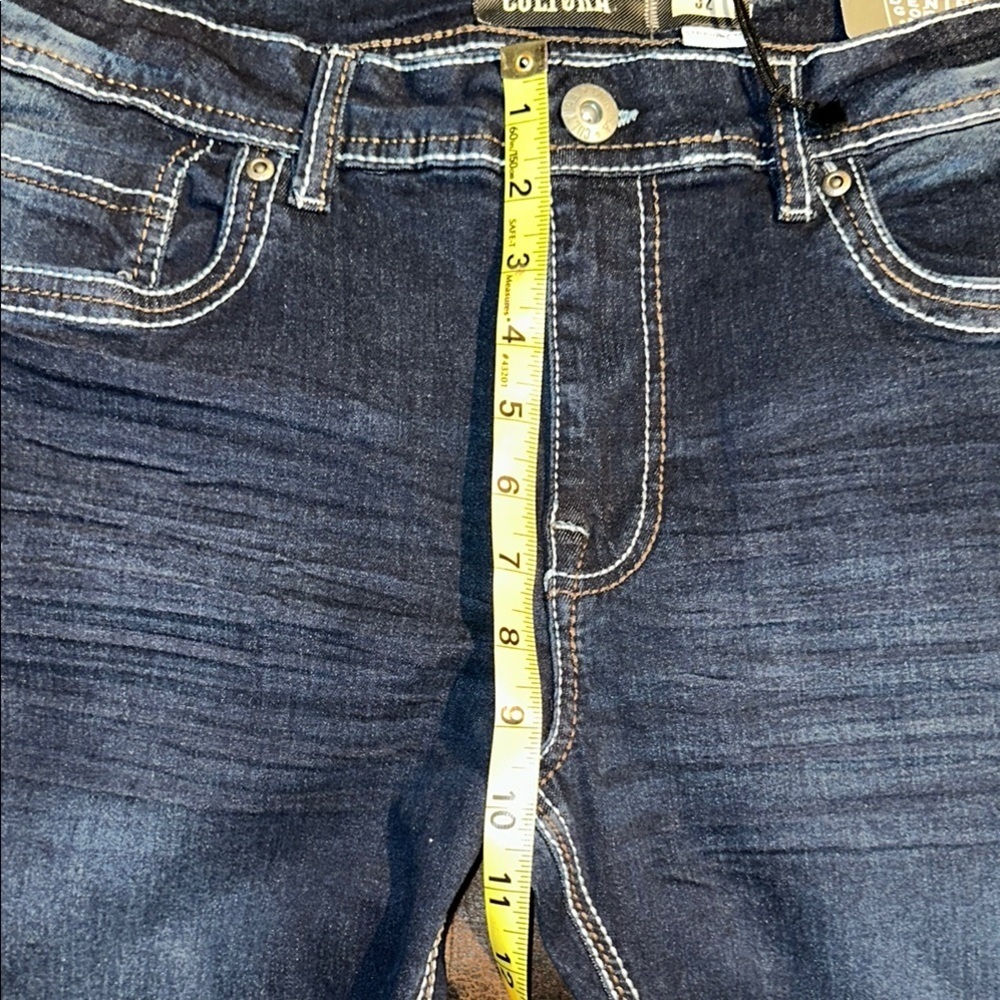 NEW Cultura Superior Denim Goods NYC Women's Straight Fit Jeans - Dark Blue - Picture 10 of 11
